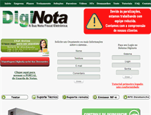 Tablet Screenshot of diginota.com.br